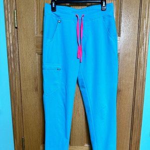Figs zamora jogger scrub pants neon blue